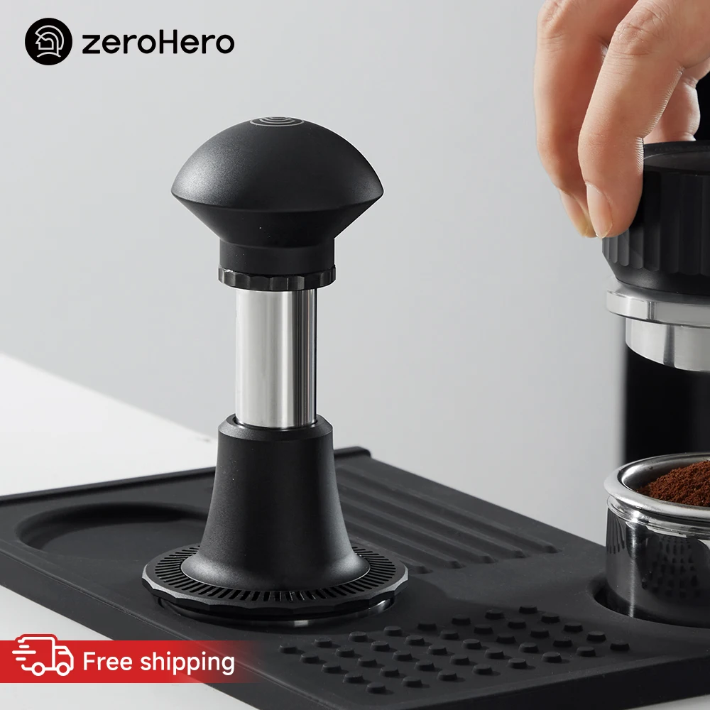 zeroHero Espresso Tamper Sword Press Adjust Tamper Adjustable 15-30 lbs Calibrated Spring Loaded 58.5mm Portafilter Coffee Tools