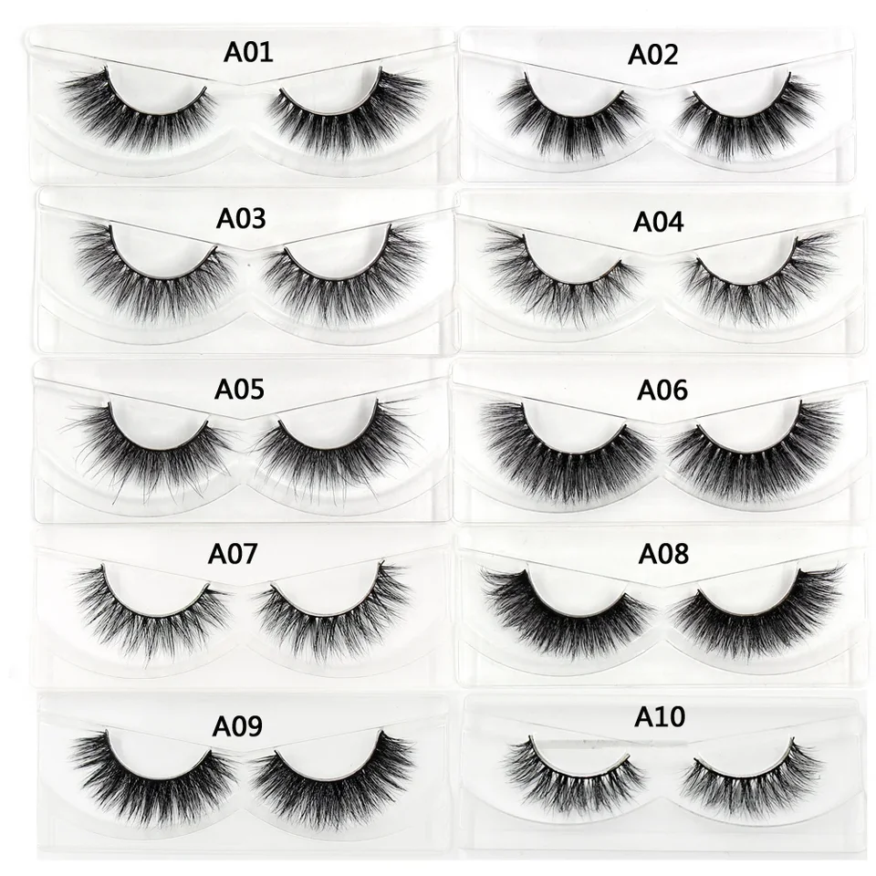 AMAOLASH Pestañas Postizas Entrecruzadas Alto Volumen Naturales Largas Mink Libre Extensiones Populares A04 6