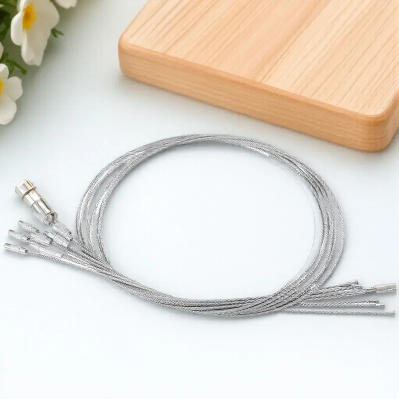 10Pcs Stainless Steel Keychain Loop Cable Loop Rings Multipurpose Luggage Tags Keyring Keepers Accessory Luggage Tags