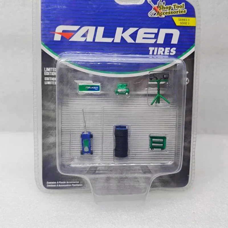 

Модель Greenlight 1:64, серия Shop Tools 3 — «Зеленая машина» Falken, литая, статическая, коллекционная, декоративная, праздничный подарок, игрушка