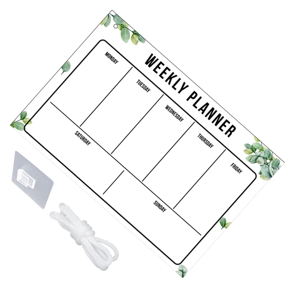 Erasable Memo Board Tabletop Message Recording Writing with Lanyard Desktop Acrylic Office Supplies Hanging