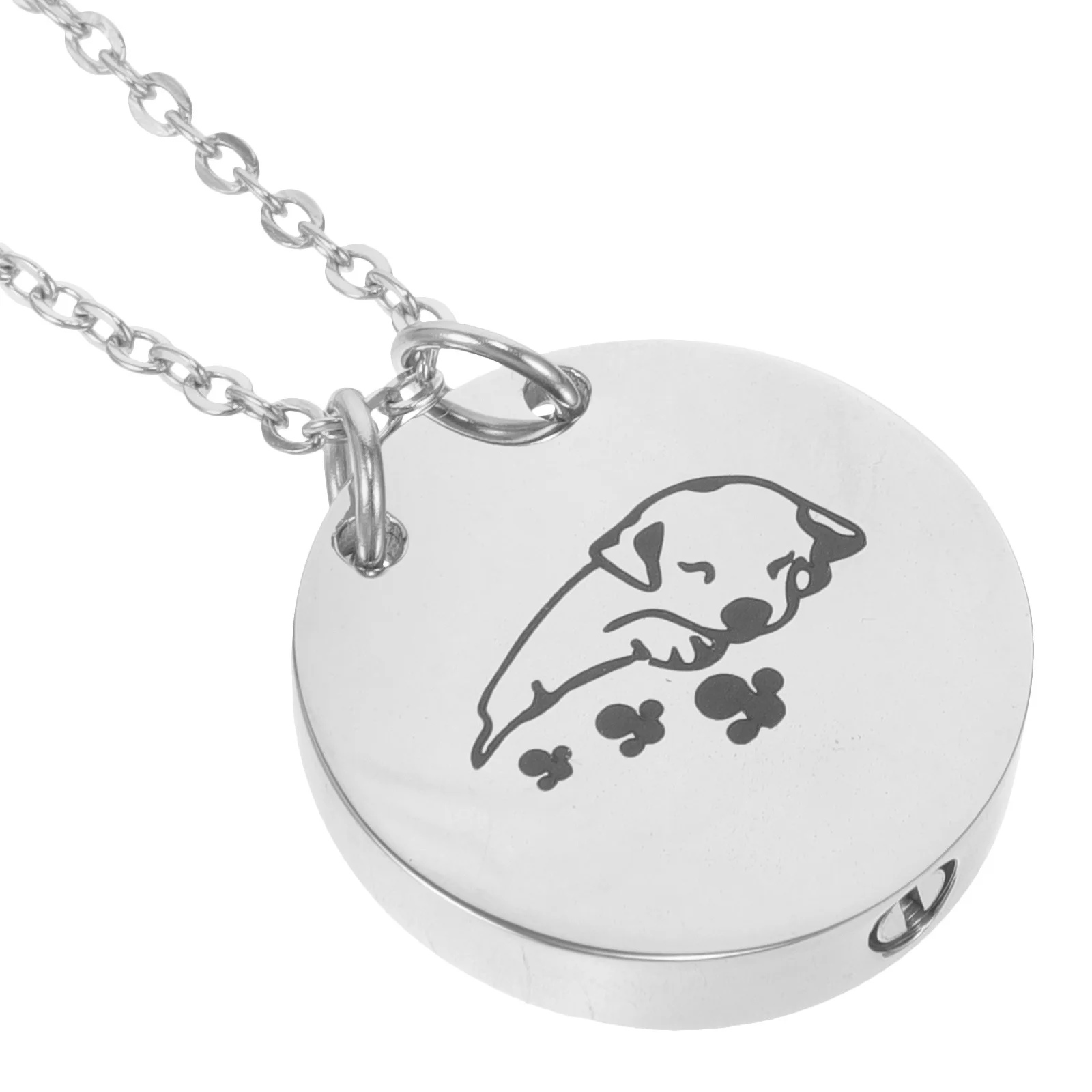

Memorial Urn Necklace for Ashes Small Stainless Steel Pendant Keepsake for Pet Or Loved One Cremation Jewelry Urn Necklace