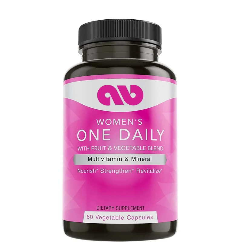 Women's daily multivitamin, containing non GMO ingredients, vitamins, and minerals, in 60 vegetarian capsules