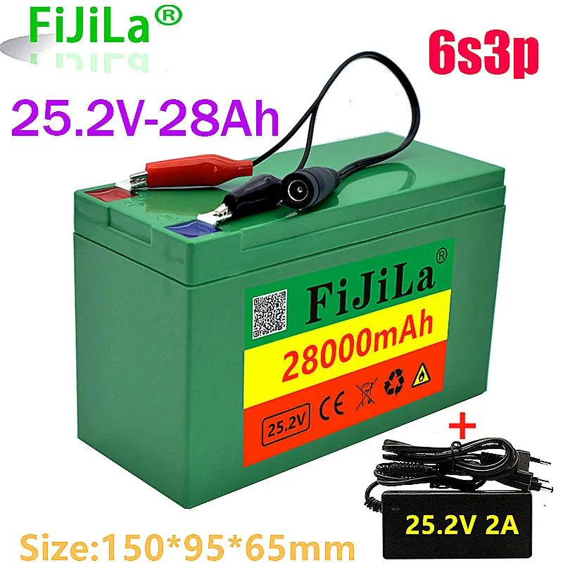 

6s 3p 18650 Batterie Lithium-Batterie 25,2 V 28000mAh Elektrische Fahrrad Moped/Elektrische/Li Ionen Akku Mit Ladegerät