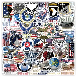 10/30/50PCS USA Army Stickers Air Forces Decals Toy Graffiti Laptop Phone Laptop Car Waterproof Helicopter Cartoon Cool Decals