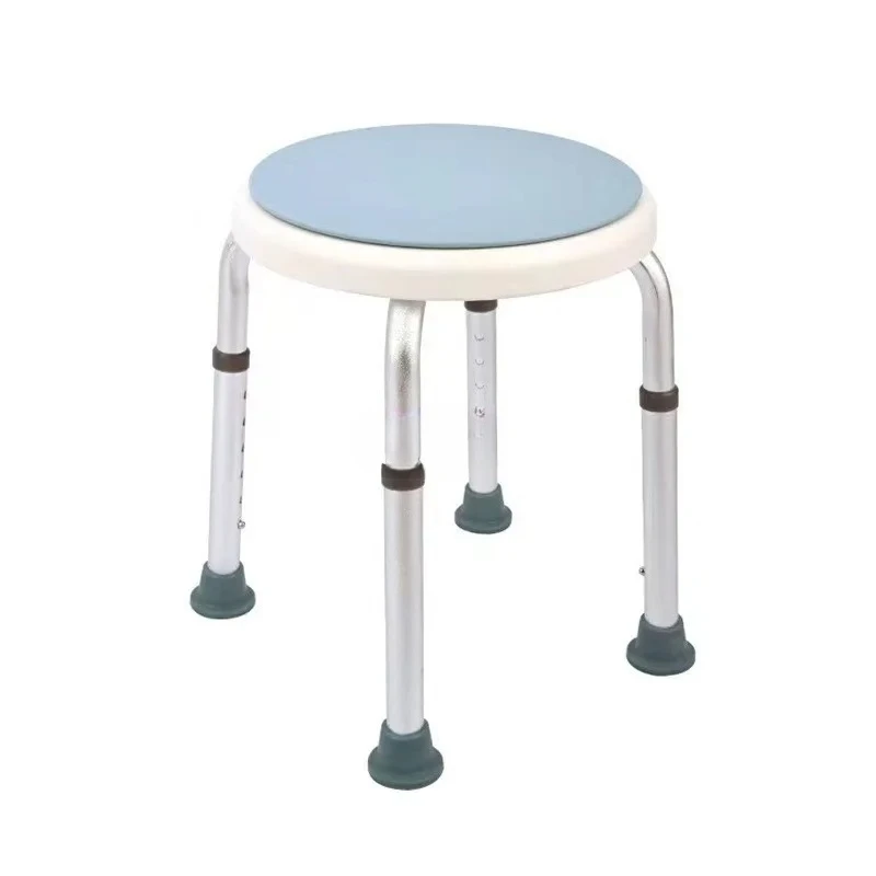 

Aluminum bathroom shower chair elderly pregnant women non-slip round