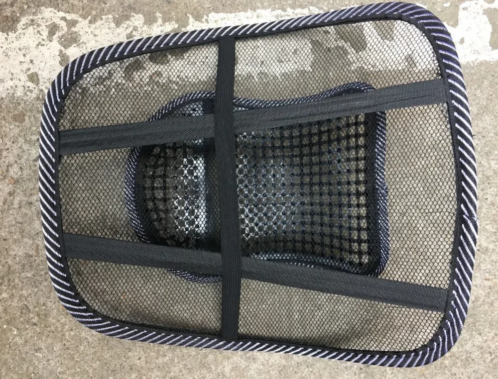 Auto-Sitzrückenpolster mit Netzstoff, Lendenwirbelstütze, Massage-Rückenkissen für Auto, Stuhl und Büro – Detail 6