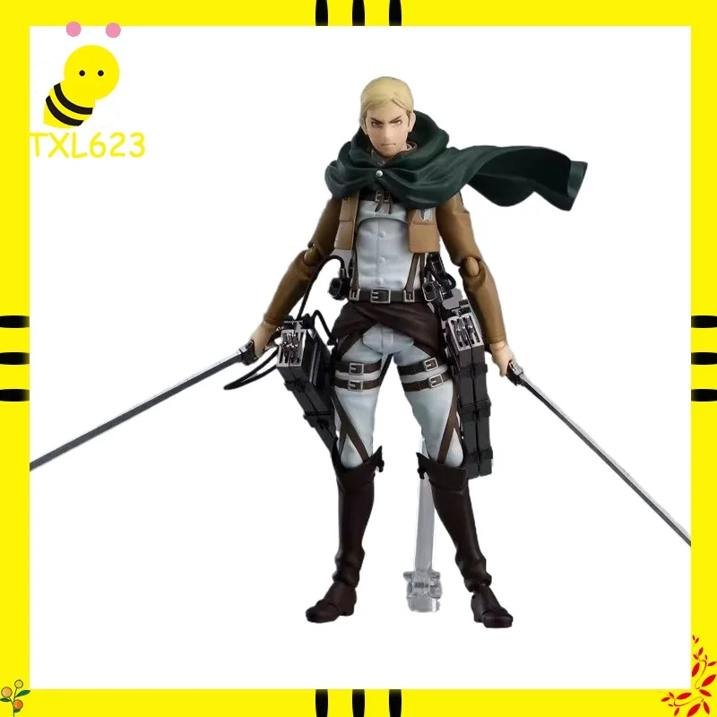 フィグマ446-エルウィン・スミス-アクションフィギュア-進撃の巨人-可動式モデル玩具