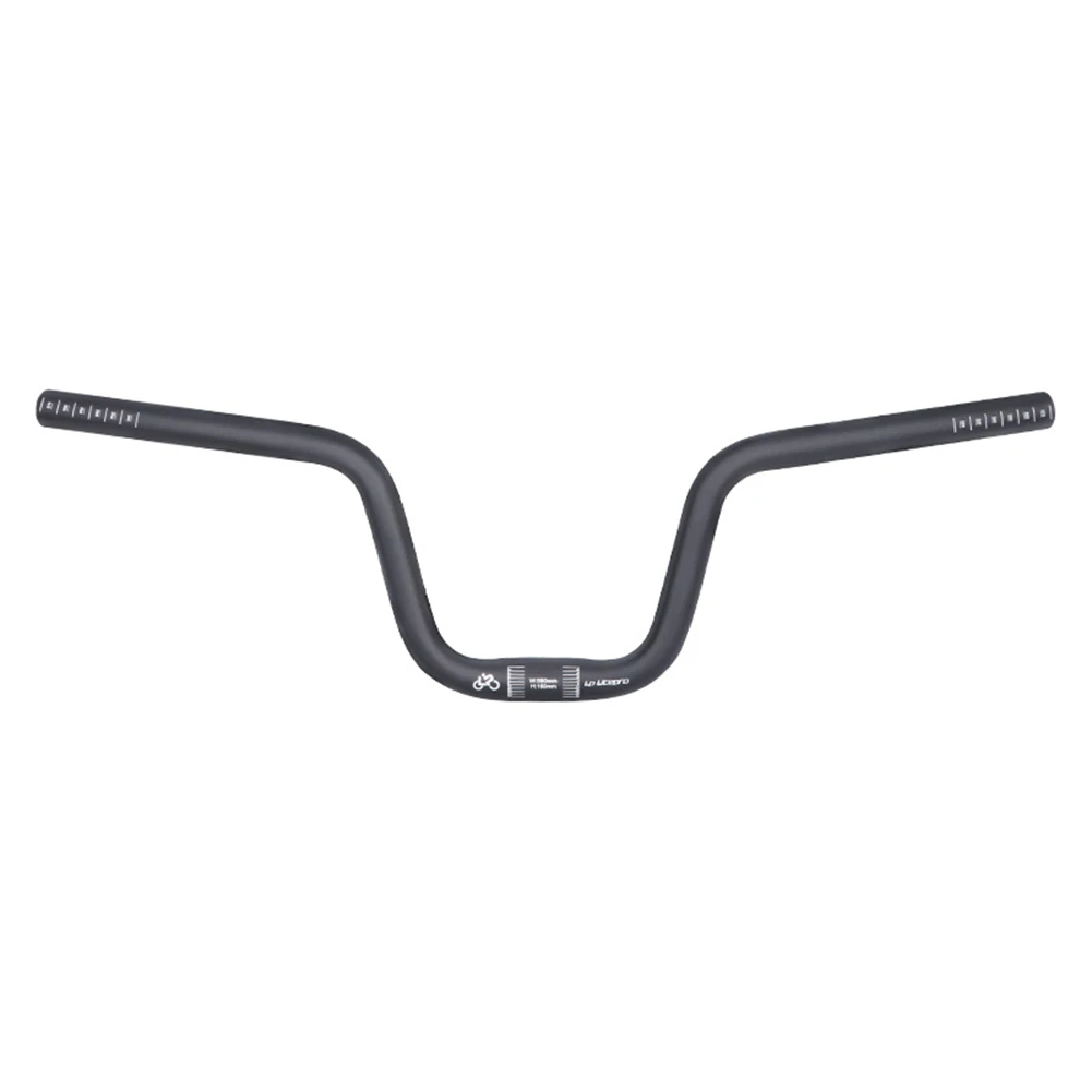 lp litepro Bike Handlebar U-shaped Heightened Aluminum Alloy Handle Bar 25.4x580mm Compatible For BROMPTON