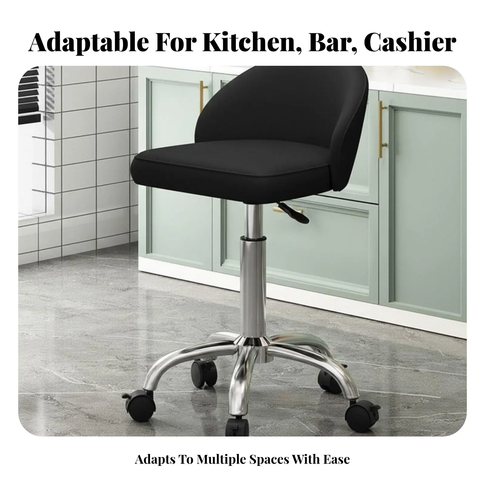 

Регулируемый вращающийся стул с мягким сиденьем и колесиками Spinerest, эргономичный, прочный, для студентов и офиса