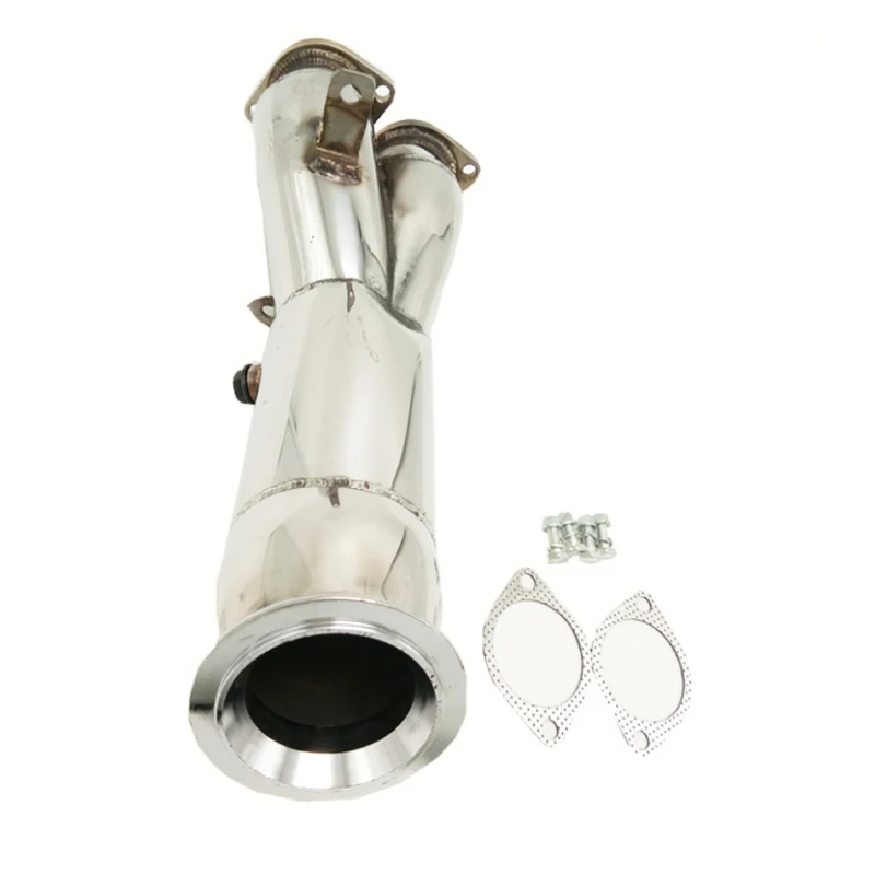 Stainless steel auto parts front pipe high performance downpipe for BMW N55 B30 E82 E88 135i E92 E90 335i 2011-2013