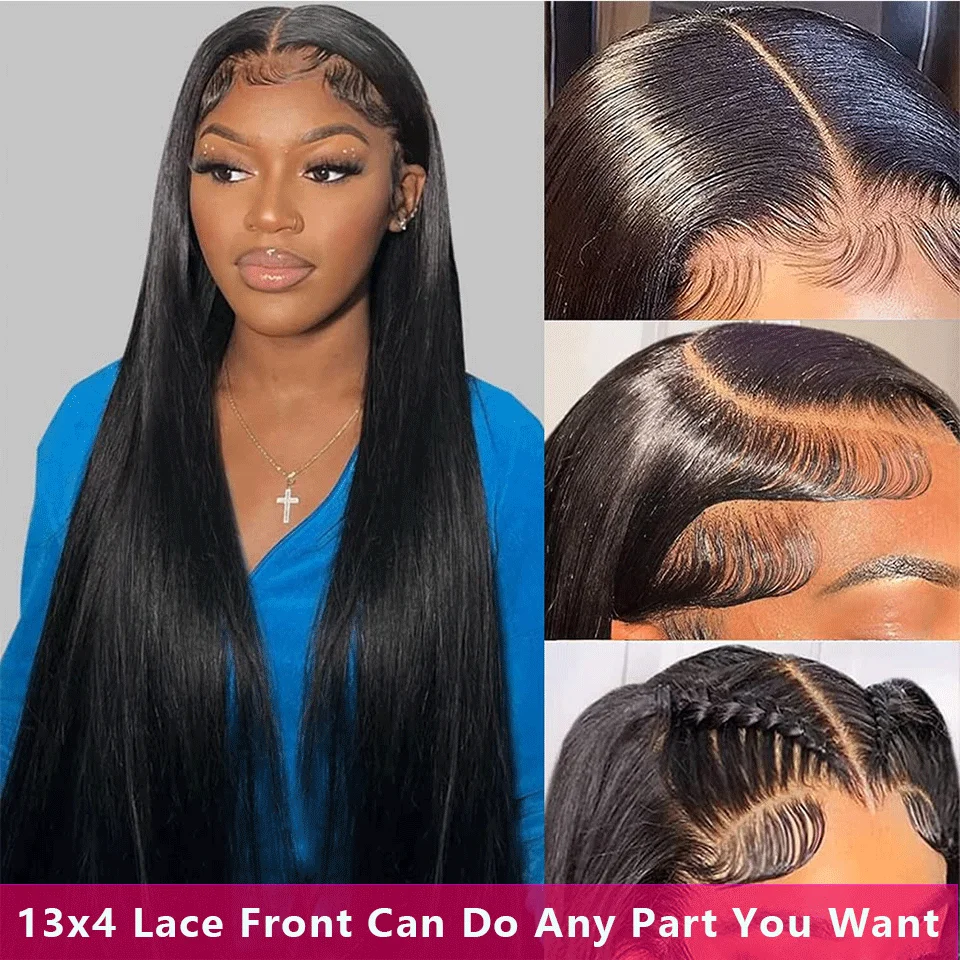 Beauty Grace 13x4 Lace Frontal Brazilian Straight Human Hair 4x4 Lace Closures Only Bleached Knots Pre plucked Natural Color Rem