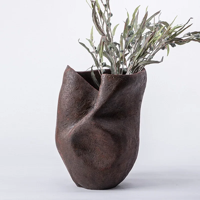 대형 화병 창의적 현대적 불규칙한 예술 꽃 장식품