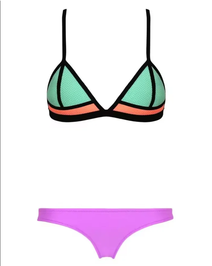2025 Triangle Bikini Sets Serves up  New Candy-Coloured Styles F4384