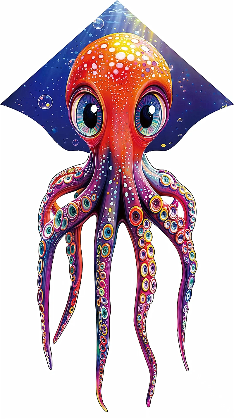 free shipping octopus kite cometas de viento outdoor toys kite for kids kite professional breezemoon toy sports deportes-y-ocio