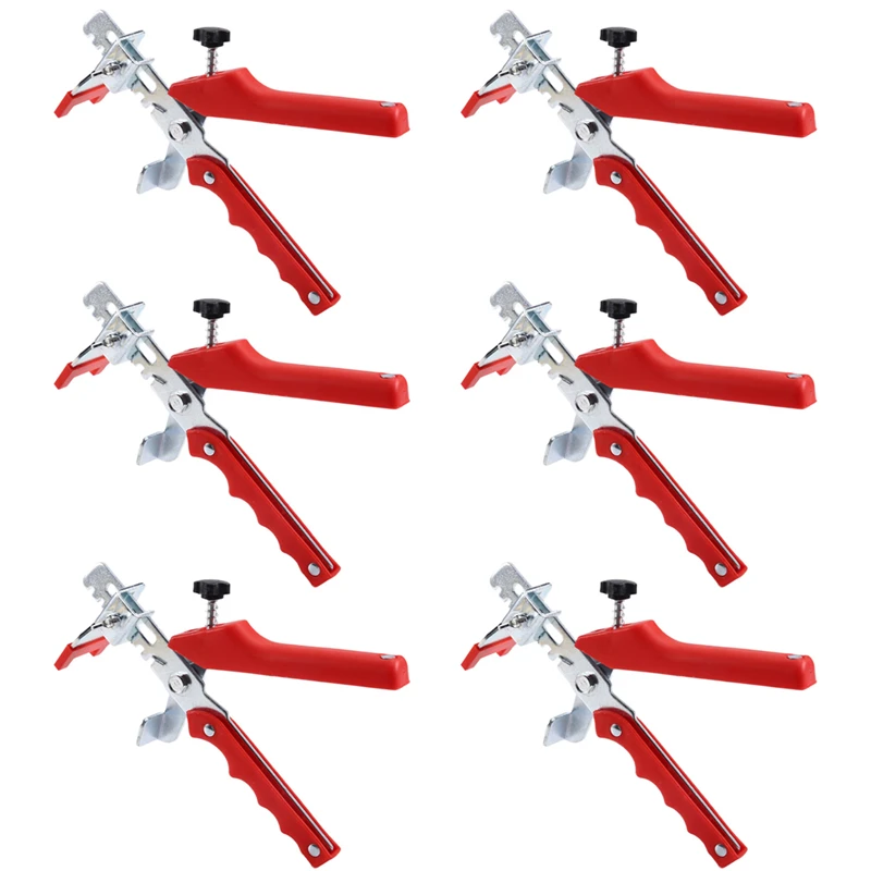 

6Pcs Professional Tile Leveler System Pliers For Tile Leveling Hand Leveler Set Tile Laying Clips Wedges Tools