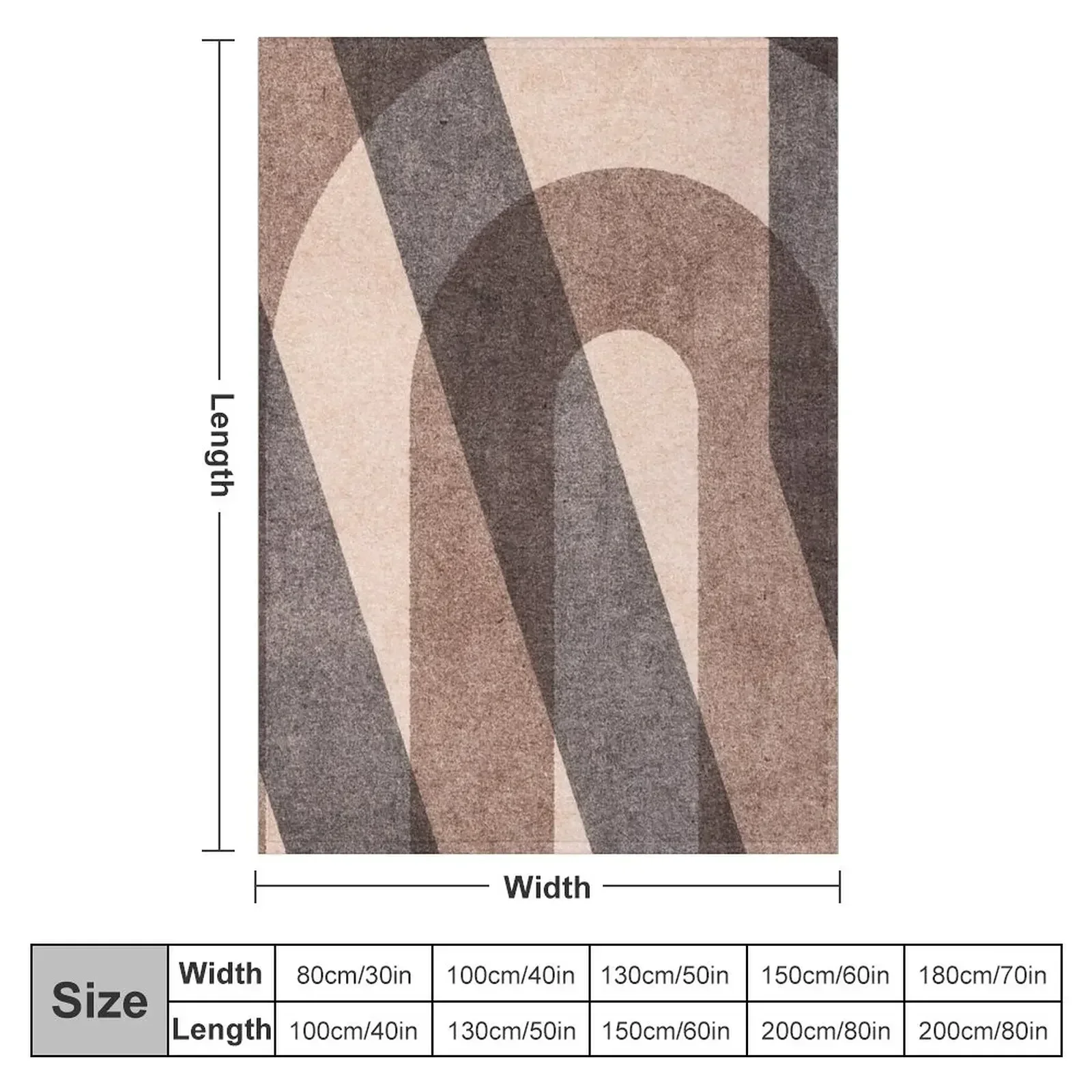 ABSTRACT ALPHABET / Decorative N Throw Blanket couch cozy soft plush fuzzy picnic outdoor blanket