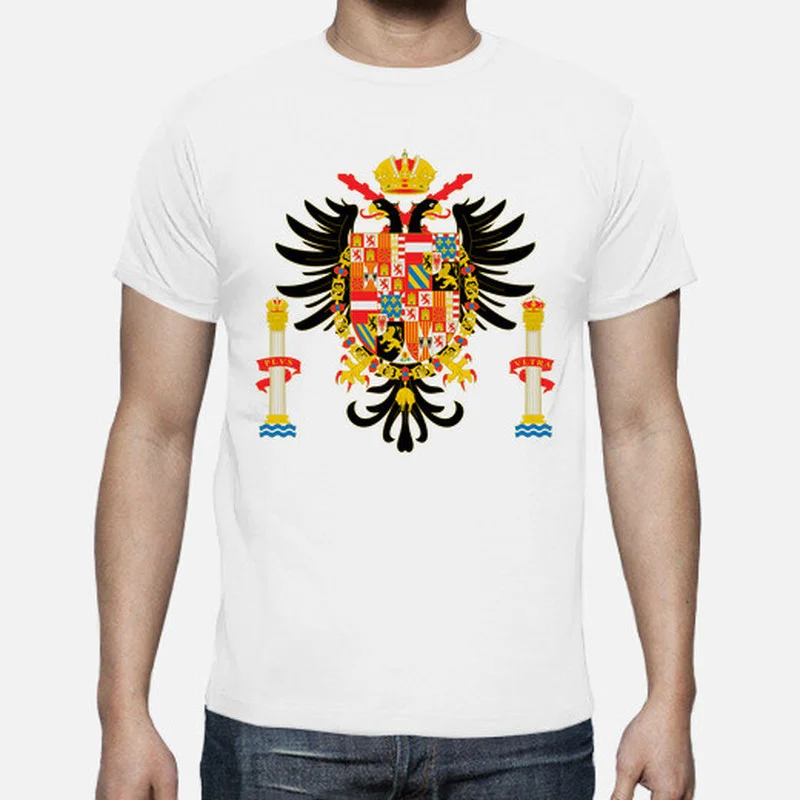 Imperio Español Spanish Empire Coat of Arms Men T-Shirt Short Sleeve Casual Cotton O-Neck Summer T Shirt