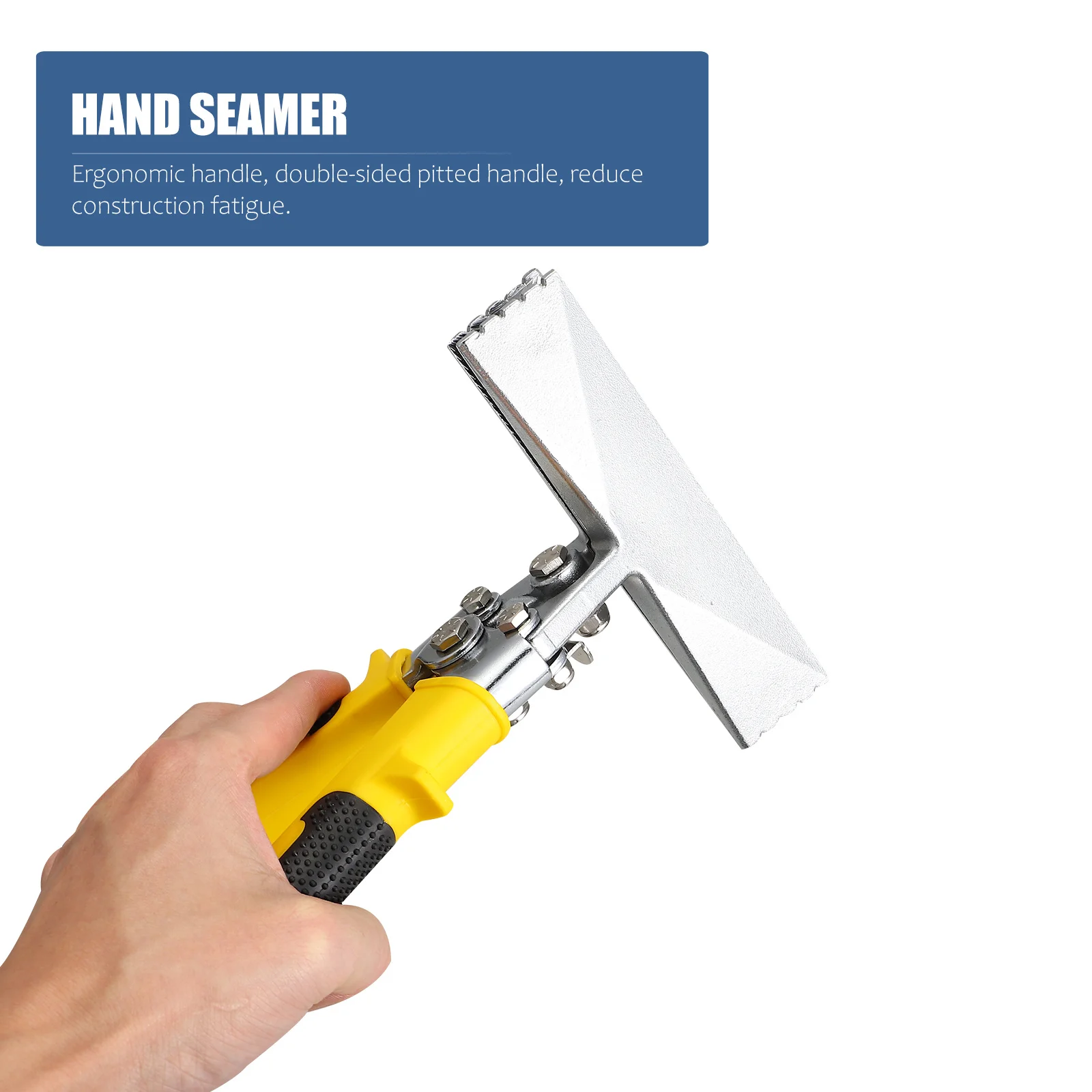 

Steel Hand Seamer Ergonomic Handle Multifunctional Metal Plate Folding Tool Heavy Duty Slip Resistant Ductwork Tools Accessory