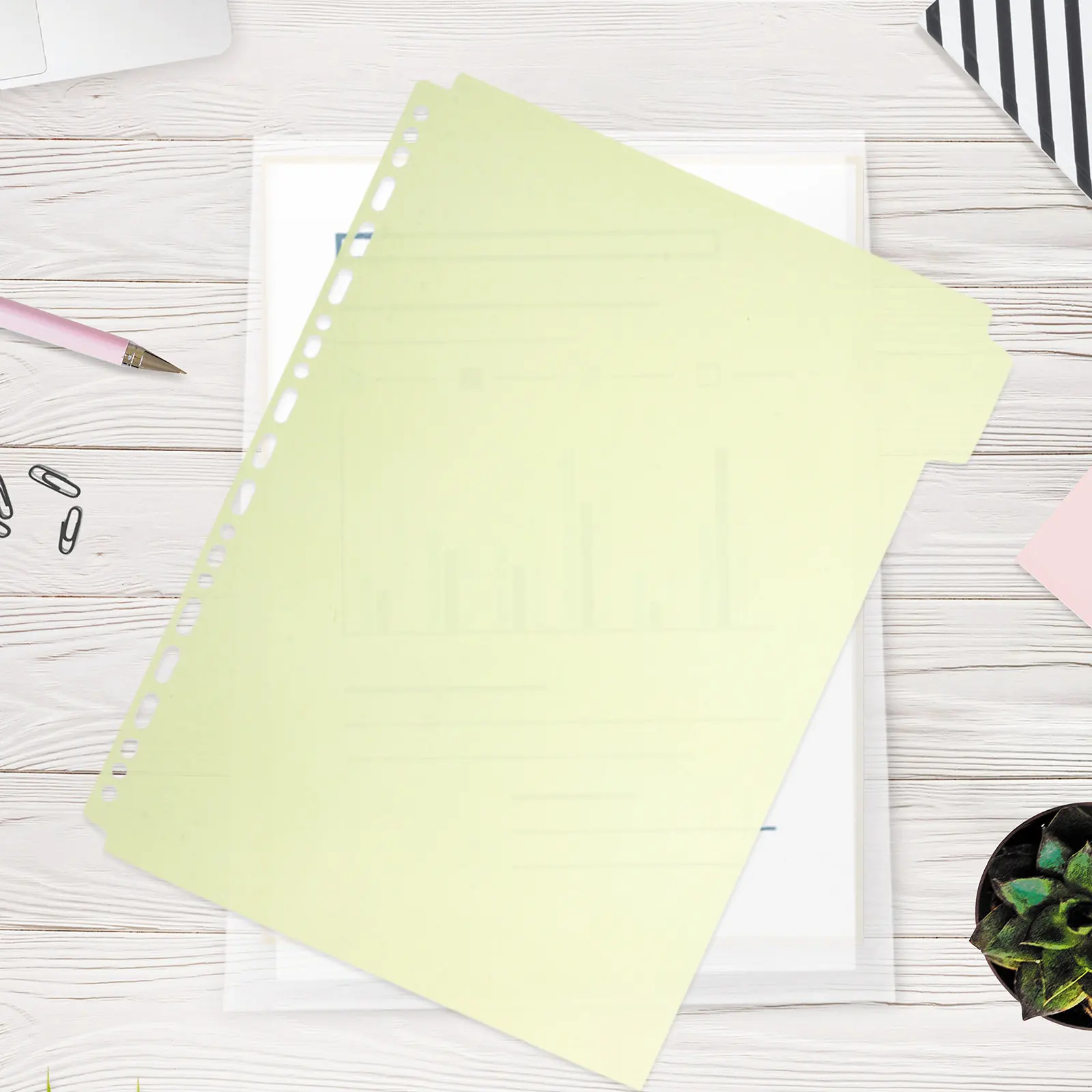 

6Pcs Index Dividers A4 Heavy Duty PP Tabbed Divider Sheets for Office School Home Organization Binder Book Divider Inserts Ring