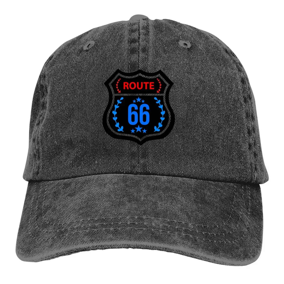 

Pure Color Dad Hats Cool Women's Hat Sun Visor Baseball Caps Route 66 Peaked Cap