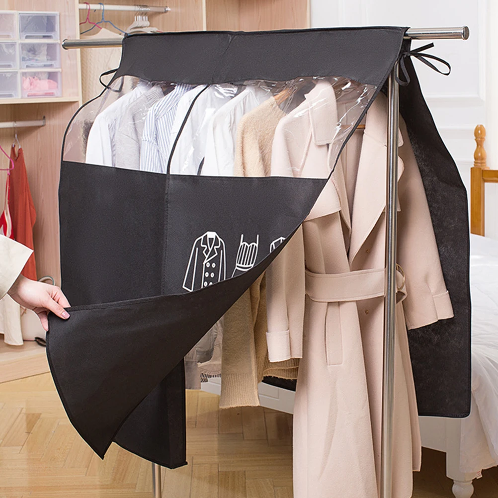 

Clothing Dust-proof Hanger Cover Man Travel Tote Storage Covers Dress Coat Bags