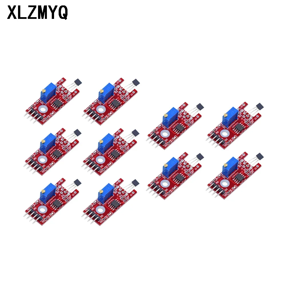 10pcs KY-024 Linear Magnetic Hall Sensor Board Switch Speed Counting Hall Sensors Module For Arduino Diy KY024 Hall Sensors