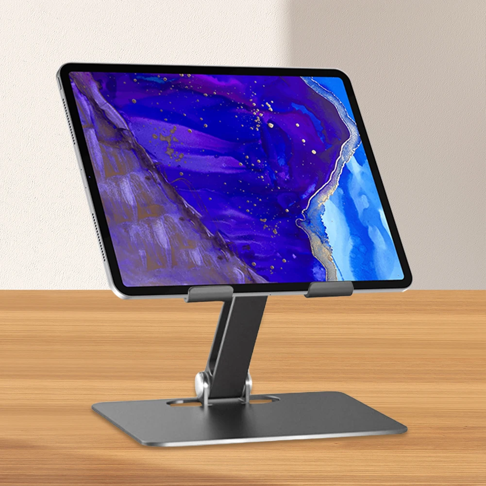 حامل تابلت بزاوية قابلة للتعديل، حامل شاشة قابل للطي، حامل شاشة محمول لجهاز iPad Pro 12.9/iPad Air/iPad/iPad Mini