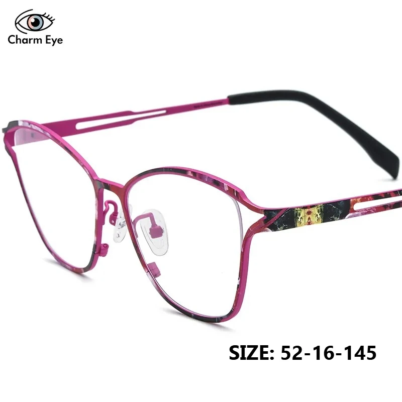 new-color-cat-eye-ultra-light-pure-titanium-myopia-glasses-frame-for-men-women-fashion-retro-versatile-anti-blue-light-eyeglass