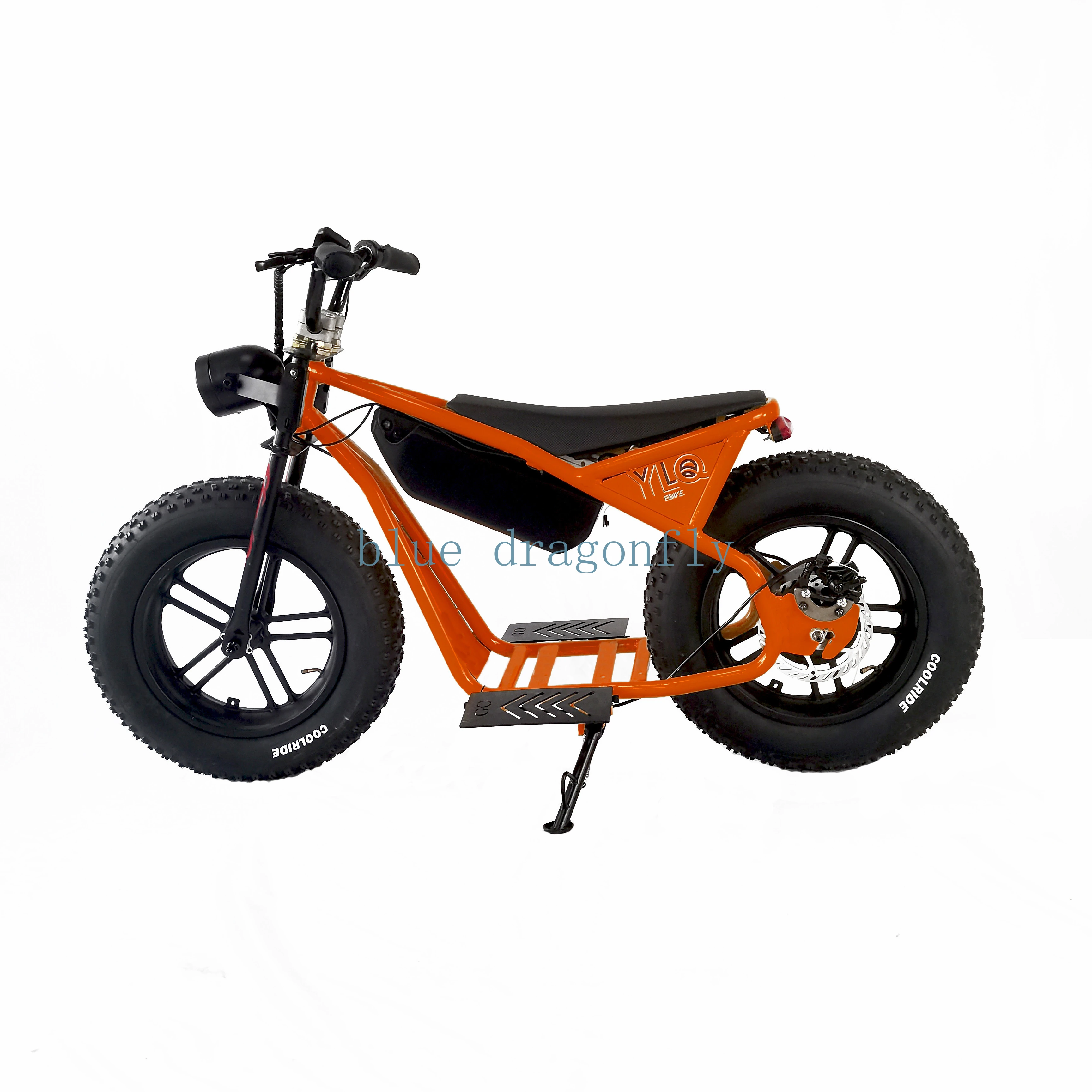 2024Electric Bicycle Dual Motor Fat Tire 73 Soft Tail Bicycle Beach Cruise Electric Bicycle All terrain Off r  16*4.0