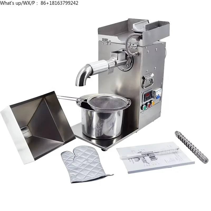 

Clearance Commercial Stainless Electric Grain Processing Equipment Full Automatic Cold Pumpkin Seed Oil Press Machine