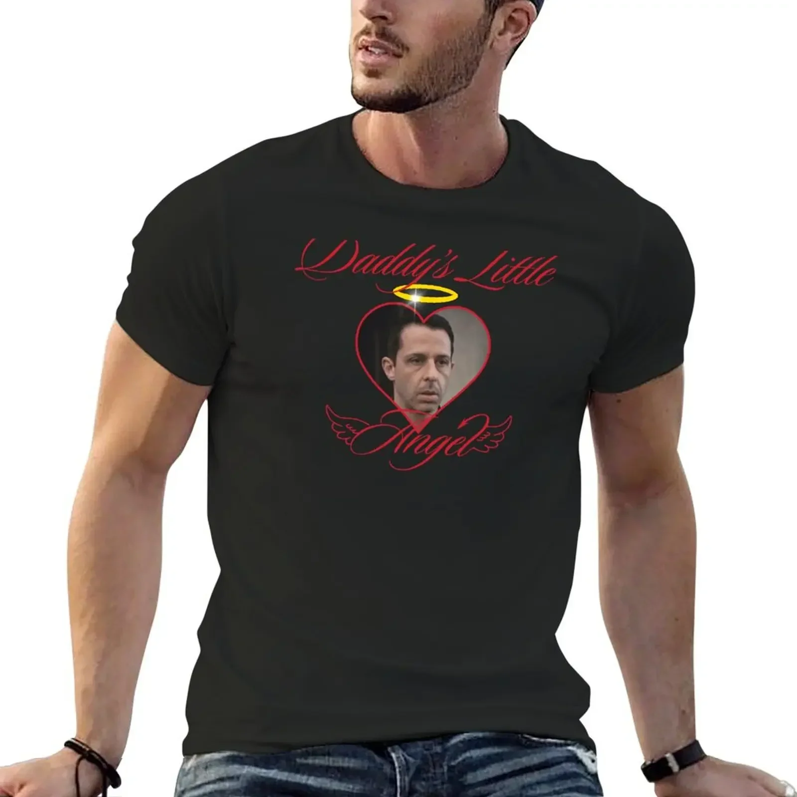 

Daddy's Little Angel Succession Kendall Roy T-Shirt cute clothes custom t shirt plain T-shirt men