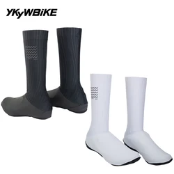YKYW Men Windproof Waterproof Cycling Shoes Cover Black White MTB Bike Shoes Boot Covers Shoe Protector Pro Team Aero Overshoes