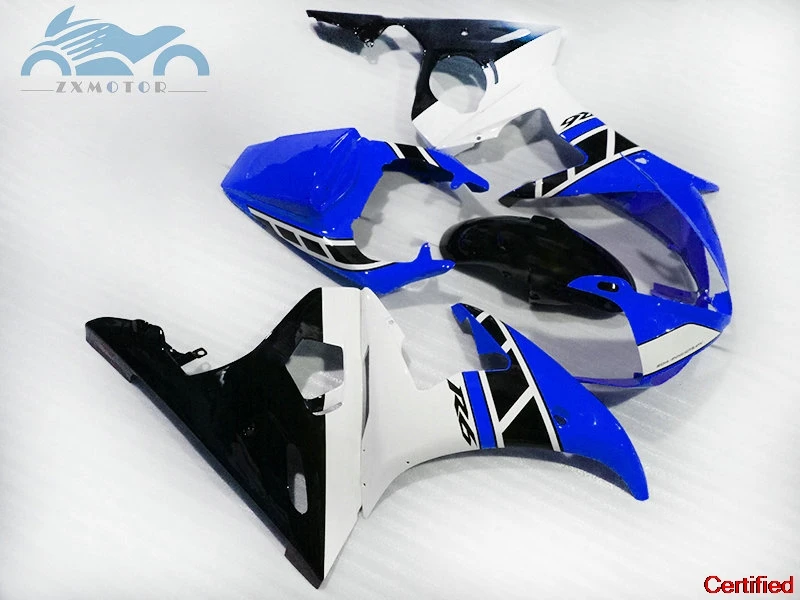 

Обновленный комплект обтекателей для мотоцикла YAMAHA R6 YZFR6 2003-2005 YZF R6 03-05, комплекты обтекателей из АБС-пластика, синий, белый, черный 60