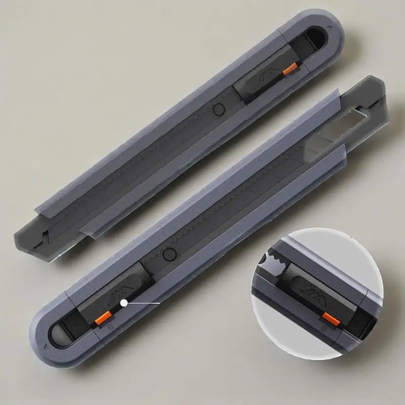 New Portable Mini Utility Knife Carbon Steel Blade Safety Lock Stretch Pocket Professional Paper Cutter Multifunction Tools Set