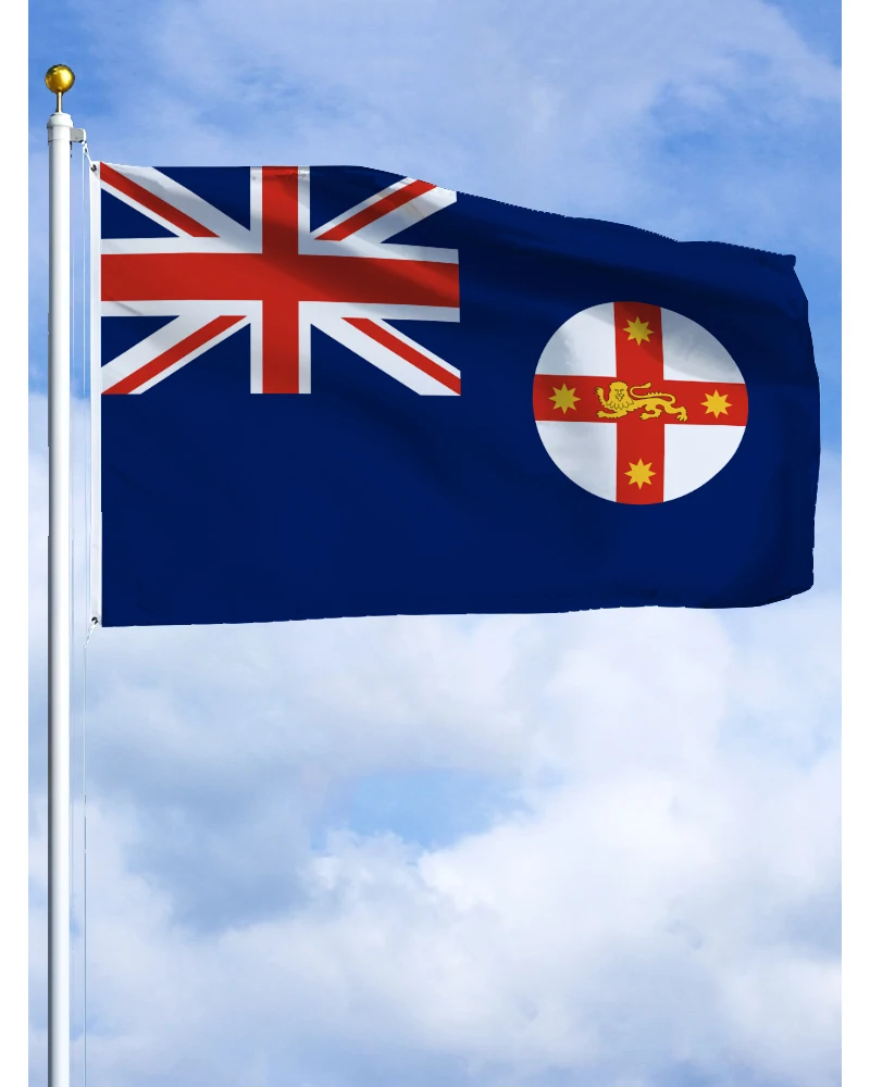 New South Wales Emblem Flag Polyester Printed Banner Tapestry For Decor 60×90 90x150 120×180CM