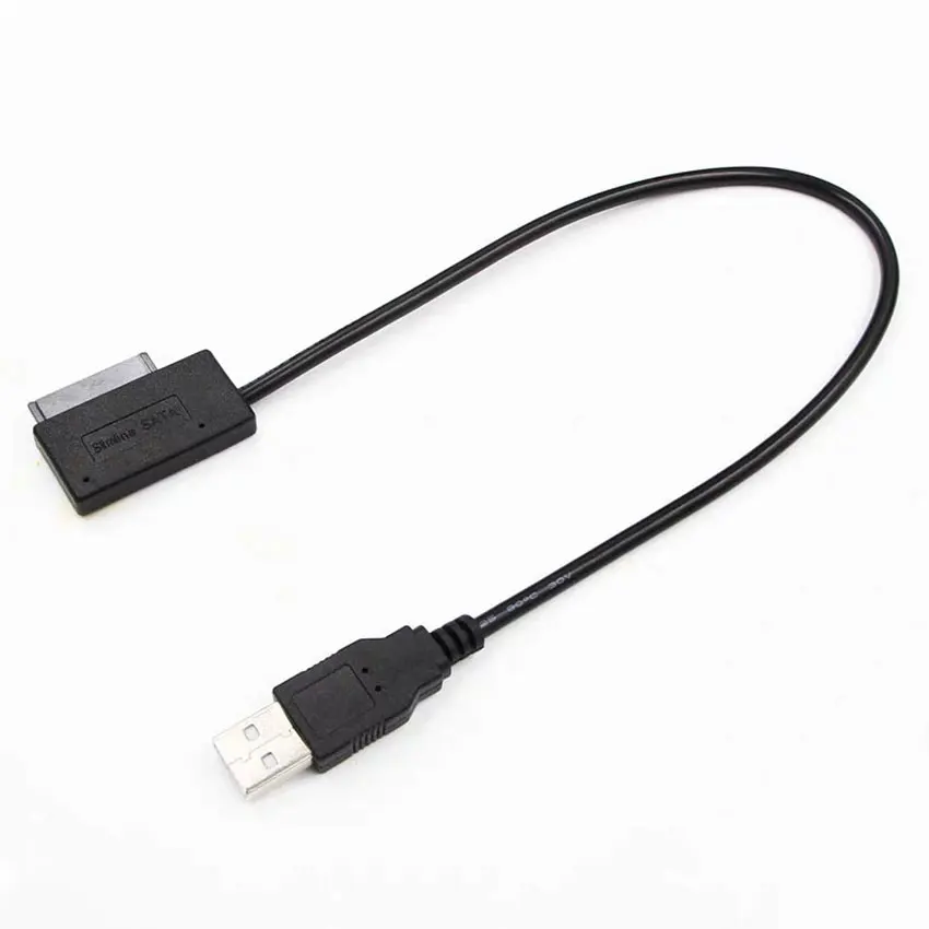 Sata to USB 2.0 7+6PIN 13Pin Adapter Converter Cable Quick Data Transfe For Laptop Optical Drive CD/DVD ROM Slimline Drive