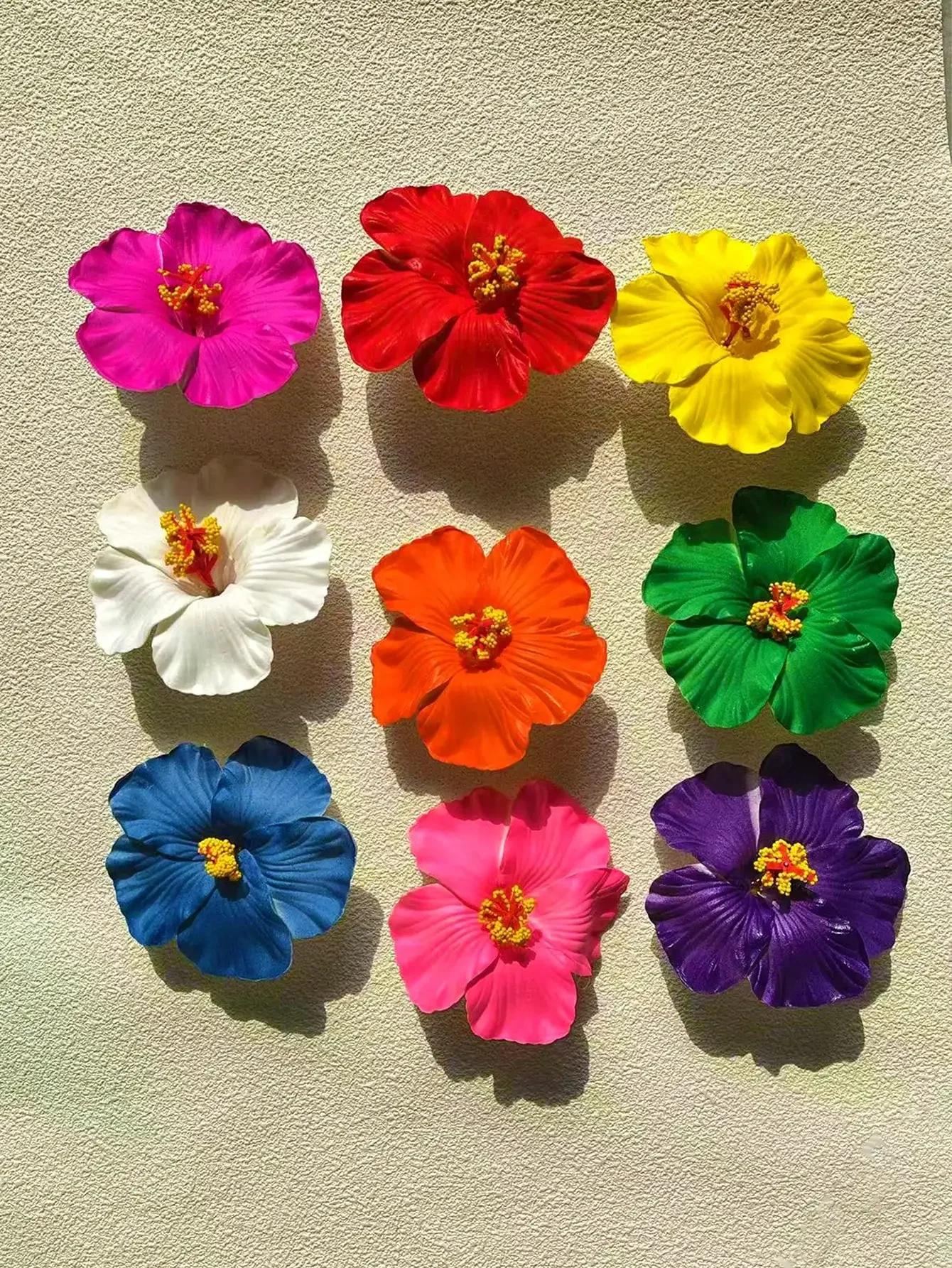 

8pcs Thai Blue Flower Hair Clips, Artificial Flower Hair Clips, Suitable For Holiday Beach Party, Summer Tropical Flower Hair Accessories, Wedding Party, Girls' Festival Gift, Mother's Day Gift, Hair Claws, Hair Clips