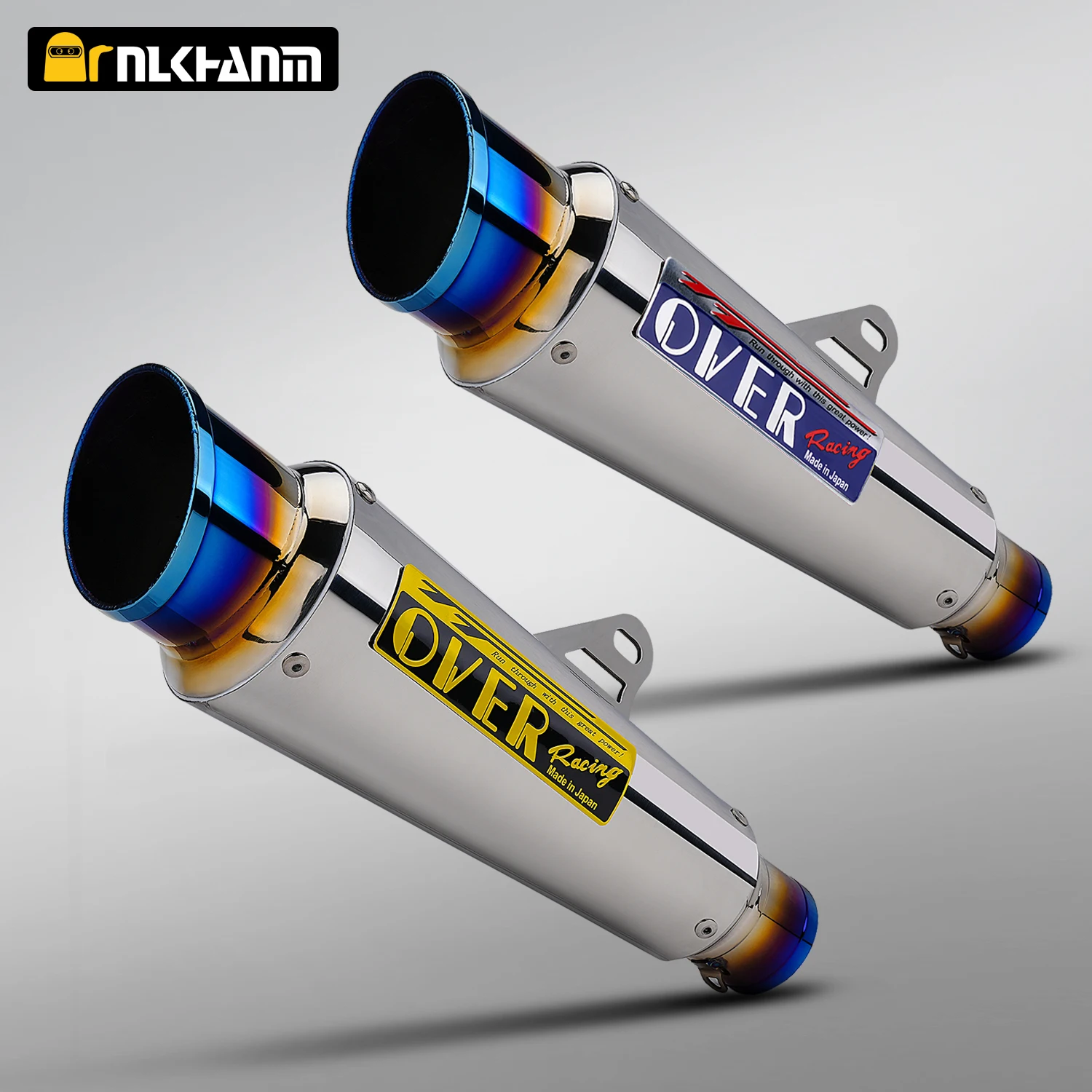 Système d'échappement universel pour moto 51 mm en acier inoxydable, silencieux de modification OVER escape pour R3 ZX4R GSX750 NINJA300 CB650