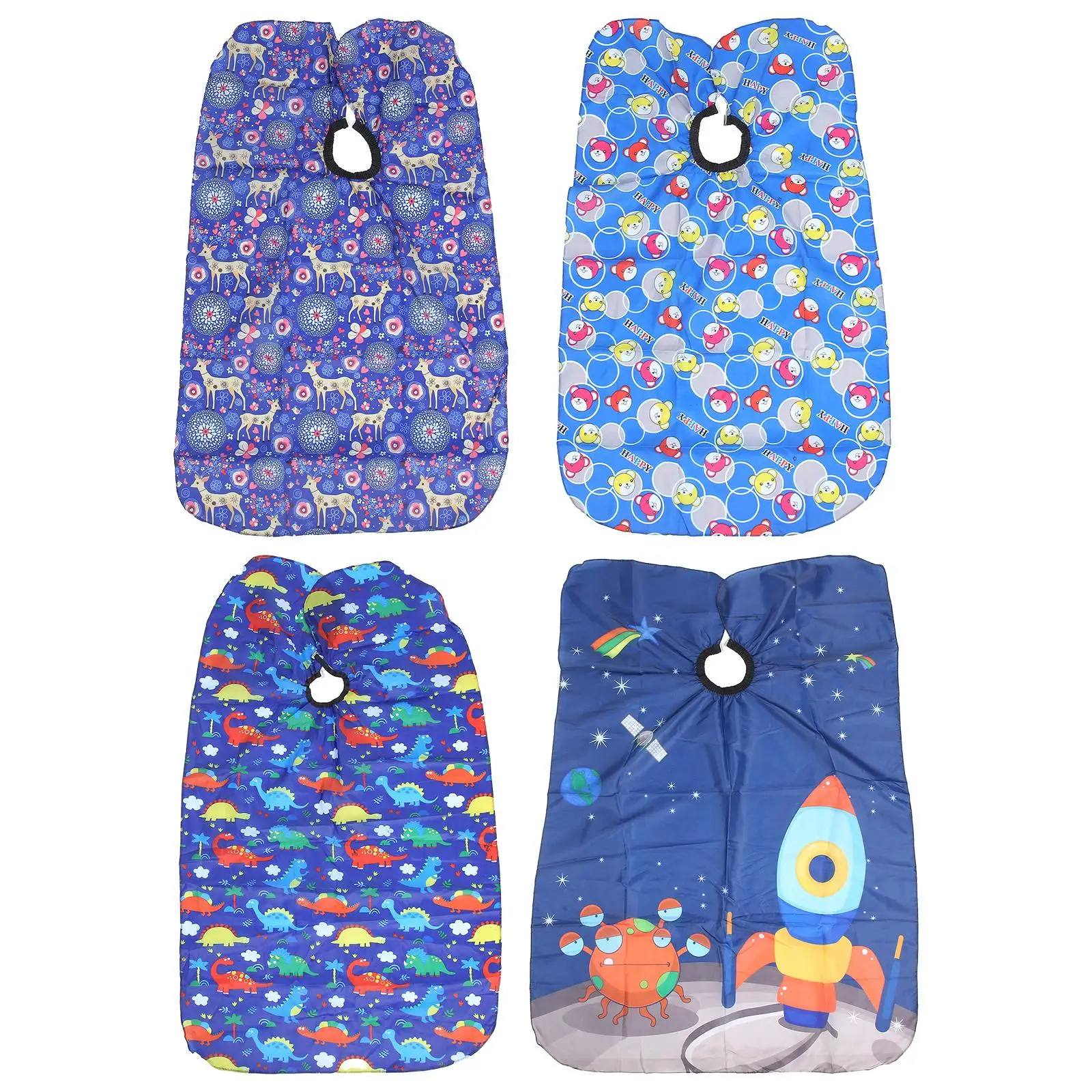 

Детская накидка для стрижки, водонепроницаемый антистатический Регулируемый закрывающий Профессиональный фартук для стрижки волос, для салона, для перманентного окрашивания, для детей