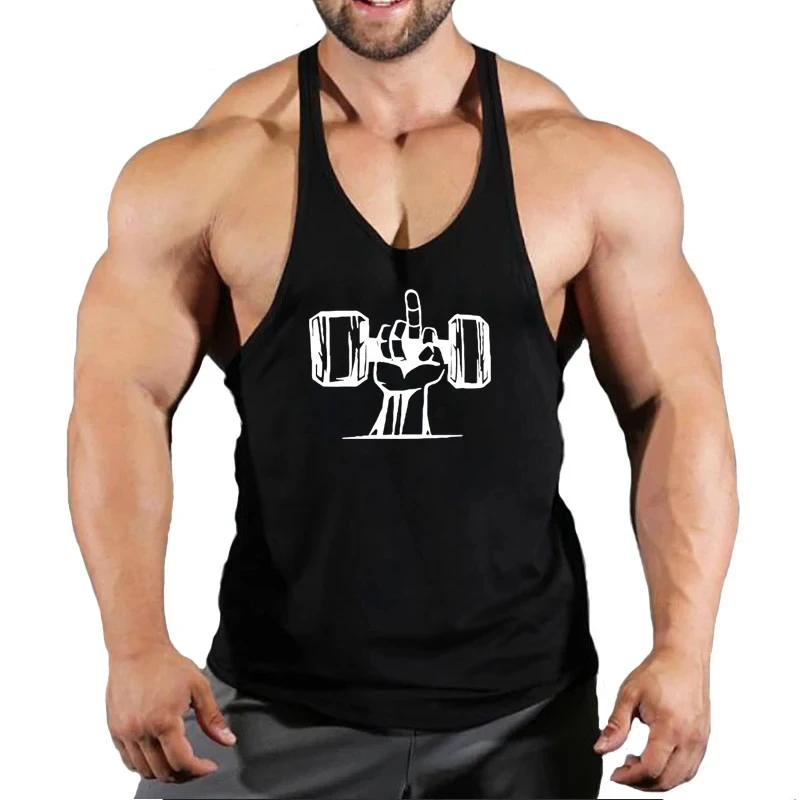 Gym Shirt Gyms Bodybuilding Men Sportswear Man Workout Brand Clothing Men\'s Singlets Muscular Muscle Clothes Undershirt Singlet