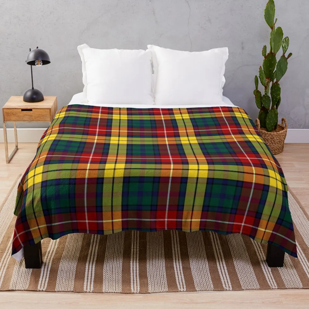 Buchanan Modern Hunting Tartan | Clan Buchanan | Cute Tartan Throw Blanket Retros Thins Baby Plush Blankets