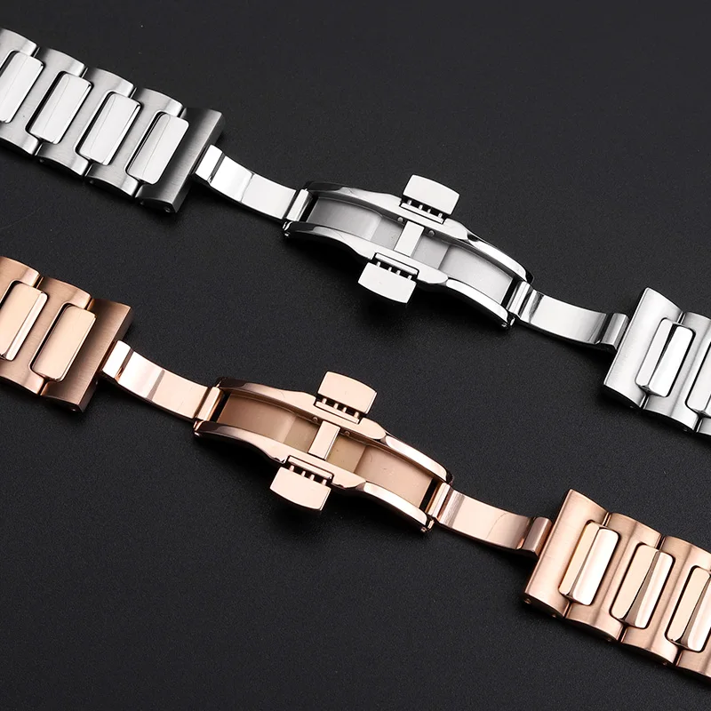 Correa de reloj de acero inoxidable para Mido M049.526, nueva serie de televisión helmsman, correa curva de acero inoxidable para hombre, liberación rápida de 22mm