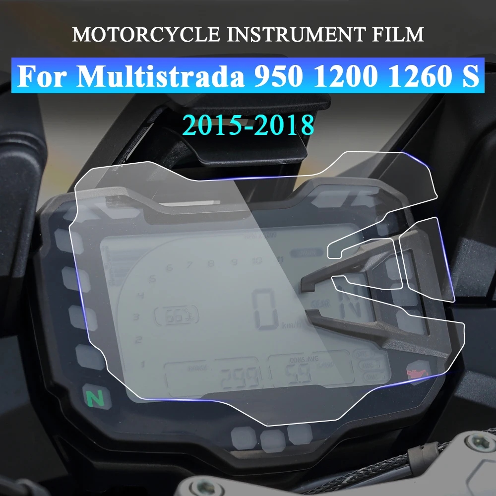 

Motorcycle Dashboard Screen Protector Motorbike Instrument Film Accessories For Ducati Multistrada 950 1200 1260 1260S 2015-2018