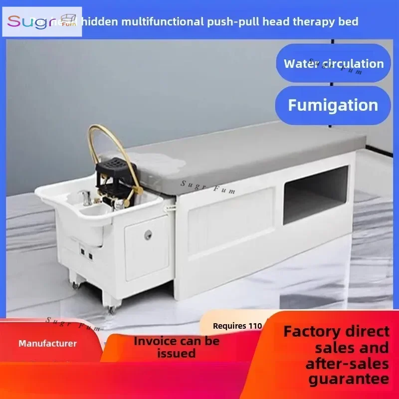 

Luxury Beauty Shampoo Bed Hairdressing Treatment Head Spa Salon Chair Professional Therapy Lavacabezas Barber Furniture LJ50SC