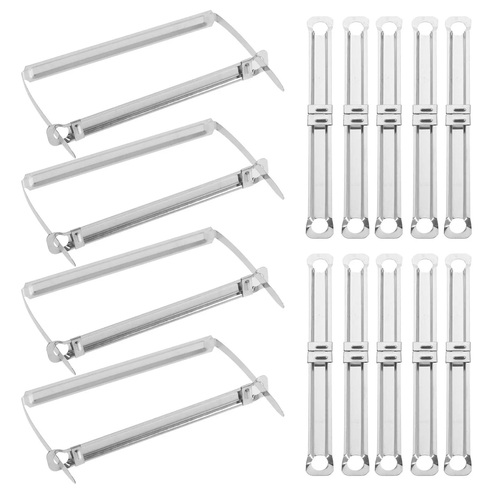 100Pcs Premium Metal Binder Fasteners Lightweight Compact Book Binding Clips for Loose Leaf Binder Diary Journal Organizer