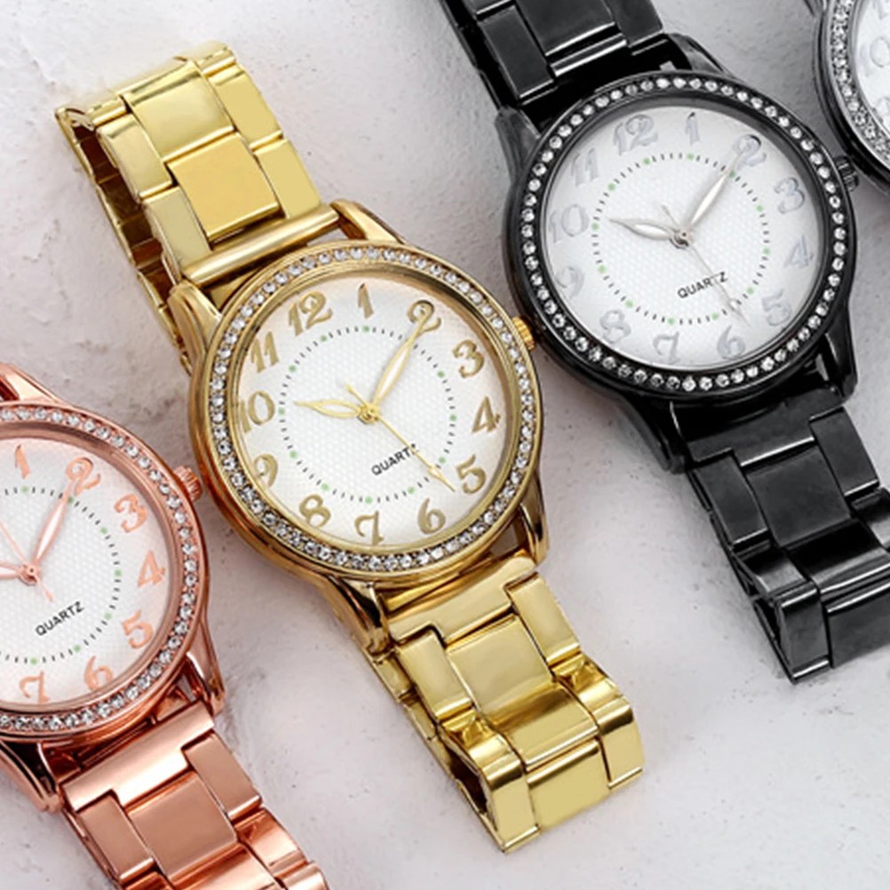 

1Pcs Women Wrist Watch Diamond Studded Luminous Business Casual Female Fashion Elegant Girl Watch Students Wristwatch