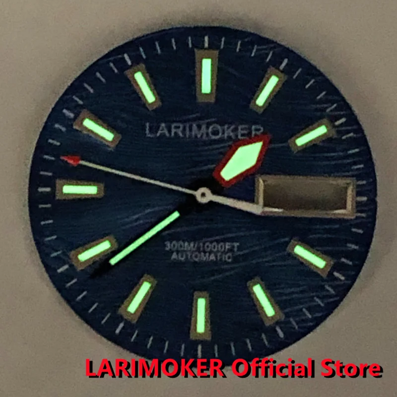 LARIMOKER 29MM Black Blue Grey Green Luminous Dial and Watch Hand for NH36A Movement Leisure Watches Accessories