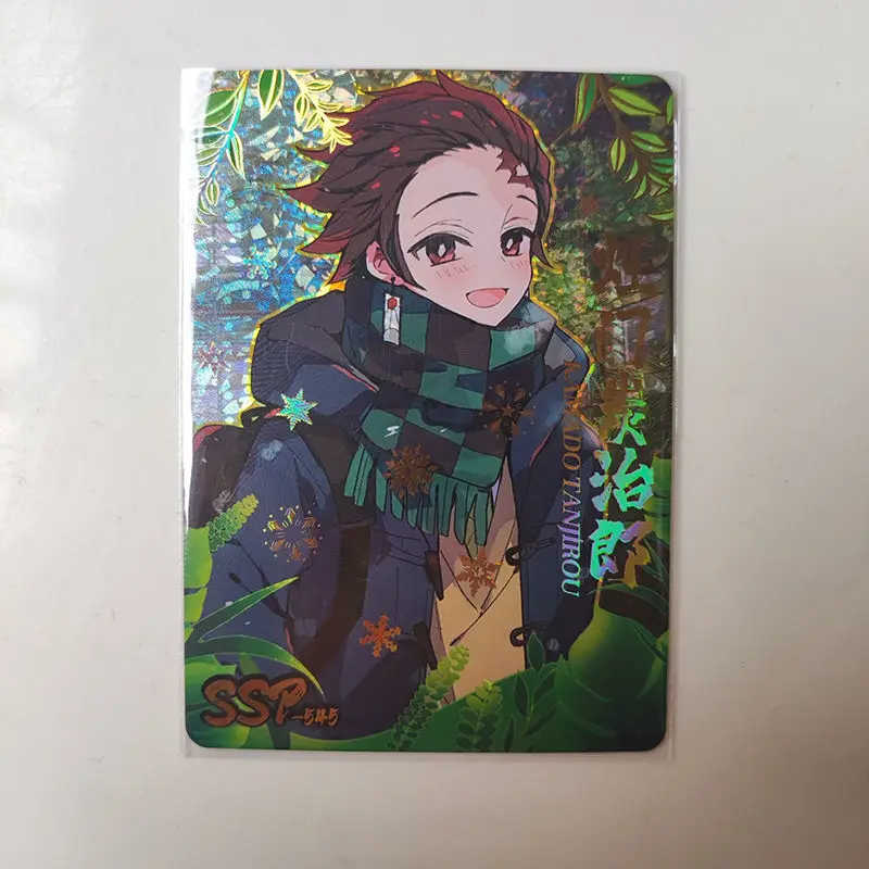 Anime Demon Slayer Kamado Tanjirou Uzui Tengen Tomioka Giyuu Game Collection Sp Ssp Card Rare Card Kids Toys Birthday Present