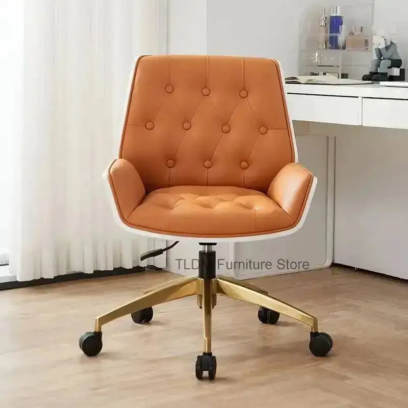 Sitting Chair Computer Nordic Comfortable Office Light Creative Liftable Luxury Chair Study Long-term Chairs Home Study Chairs